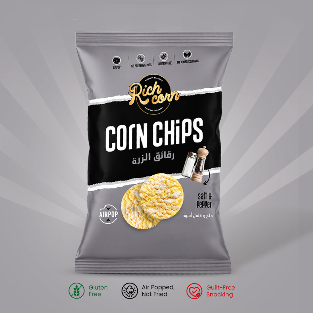 Corn Chips - Salt & Pepper Flavour(Pack of 6)